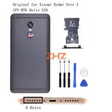 Original For Xiaomi Redmi Note 4 MTK Battery Back Cover Rear Door Housing + Side Key Card Tray Holder Replacement Spare Parts 2024 - buy cheap