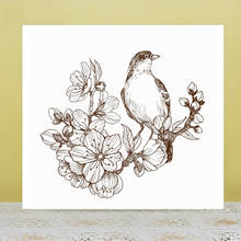 AZSG Bird on branch Clear Stamps For DIY Scrapbooking/Card Making/Album Decorative Rubber Stamp Crafts 2024 - buy cheap