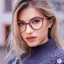 Cateye Frame For Womens Optical Glasses Retro Small Red Anti Blue Light Computer Glasses Spectacle Fashion Eyewear For Female 2024 - buy cheap