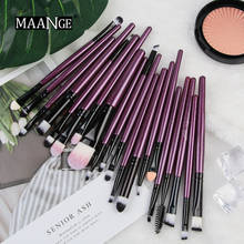 Maange-kit de pínceis para maquiagem, 20 peças, pó, sombra, base, blush, delineador, harmonização de cílios, kit de ferramentas 2024 - compre barato