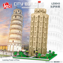 LZ8043 Italy Leaning Tower of Pisa Diamond Blocks Adult High Difficulty Assembled Building Block Toys for Children Gifts 2024 - buy cheap