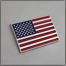 1X Car decoration emblem flag standard usa car stickers american flag badge personalized stereo Car Styling 2024 - buy cheap