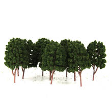 10x Tree Model Railway Layout Diorama Architecture Scenery 1/100 Dark Green 2024 - buy cheap