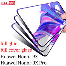 Защитное стекло для huawei honor 9x, закаленное, полное покрытие, 2.5D 9h 2024 - купить недорого