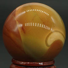 Bola de cristal de esfera mookaite, 40mm natural pedras preciosas, chakra, artesanato de pedra reiki, minerais 2024 - compre barato