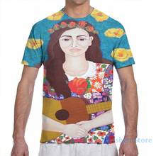 Violeta Parra and the song The gardener para hombre y mujer, Camiseta con estampado integral de moda para niña, Camisetas para niño, camisetas de manga corta 2024 - compra barato