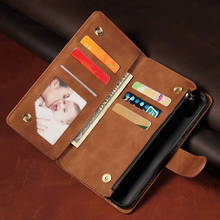 Leather Wallet For Cubot P20 Case Magnetic Zipper Wallet Mobile Retro Wallet Flip Card Stand For CUBOT P20 Cover 2024 - buy cheap