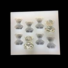 Doreen Box-Molde de resina de silicona para fabricación de joyas, forma rectangular, oso blanco, bricolaje, regalos de joyería de moda, 88mm x 78mm, 1 pieza 2024 - compra barato