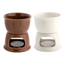 New Design Ceramic Chocolate Fondue Set Ice Cream Cheese Pot Set Porcelain Melting Pot Mar-11 2024 - buy cheap