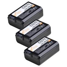 3 упаковки NP-FW50 NP FW50 батареи камеры для Sony Alpha a6500 a6300 a7 7R a7R a7R II a7II NEX-3 NEX-3N 2024 - купить недорого