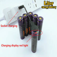 Batería recargable de iones de litio, USB 5000, 18650 ML, 3500mAh, 3,7 V, cable USB, 3 uds. 2024 - compra barato