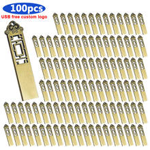 100pcs free logo pendrive 128GB 64GB cle usb flash drive 32GB 16GB high speed pen drive 8GB flash usb 2.0 memoria usb stick gift 2024 - buy cheap