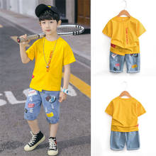 Sport Suits Teenage Summer Boys Clothing Sets Short Sleeve T Shirt & Pants Casual 3 4 5 6 7 8 9 10 12 13 Years Child Boy Clothes 2024 - buy cheap