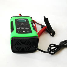 Molhado seco chumbo ácido bateria digital display lcd 12 v 6a totalmente automático carregador de bateria de carro reparação energia 2024 - compre barato