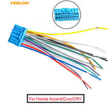 FEELDO 10Pcs Car Audio Stereo Wiring Harness For HONDA/ACURA/ACCORD/CIVIC/CRV Pluging Into OEM Factory Radio CD #1686 2024 - buy cheap