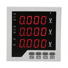 Medidor de voltaje trifásico, voltímetro programable con pantalla Digital LED, CA 450V, DTM-AV96 2024 - compra barato