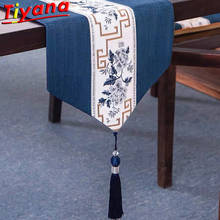 Chinese Classical Tassel Table Runner Table Fabric Cloth  Table Decoration for Kitchen Table ZB-HM695 &VT 2024 - buy cheap