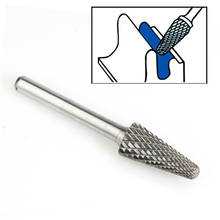 1 шт. SL-5 карбида вольфрама заусенцы 1/2 дюйма 14 градусов конической формы с 1/4 дюйма хвостовиком металлообработки бит для роторной шлифовальной машины 2024 - купить недорого
