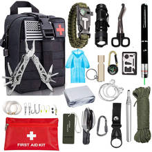 Multiple Outdoor Adventures Survival Kit Outdoor Emergency Survival Gear Kit with Knife Tactical tool for Camping Hiking Hunting 2024 - buy cheap