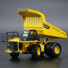 1/60 Scale Diecast Alloy Excavator Model Mine Dump Truck Wheel Engineering Construction Metal Transport Vehicle Car Toy Kid Gift 2024 - buy cheap