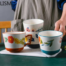 Handmade Flower Coffee Mugs Ceramic Europe Breakfast Milk Cup Tea Couple Mug Tazas Para Cafe Morphe Cute Cup Travel Mug Gift Box 2024 - buy cheap