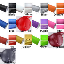 Optional Color 4"x50" 10x127cm 3D High Quality Waterproof Texture CARBON Brand New Fiber Wrap Vinyl Decal Car Auto Sticker Sheet 2024 - buy cheap