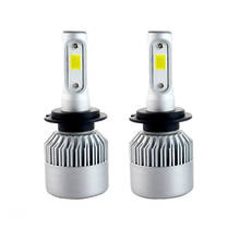 Bombillas LED para faros delanteros de coche, lámpara antiniebla de estilo de coche, Chips S2 72W, H7 H1 H3 H4 COB, 9005 M de distancia de iluminación, DL-L7, 1 par 2024 - compra barato