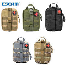 Нейлоновая тактическая медицинская сумка ESCAM, Дорожный комплект первой помощи, водонепроницаемая сумка для кемпинга и альпинизма, чехол для экстренных случаев и выживания 2024 - купить недорого