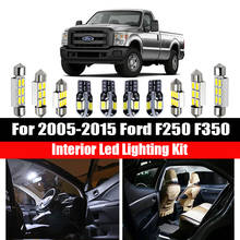 11Pcs Car accessories LED Light Bulbs Interior Package Kit For 2005-2015 Ford F250 F350  Map Trunk Cargo Led License Plate light 2024 - buy cheap