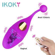 IKOKY Vaginal Tighten Exercise 10 Speed Wireless Remote Vibrator Sex Toys for Women Clitoris Stimulation Wearable Dildo Vibrator 2024 - buy cheap