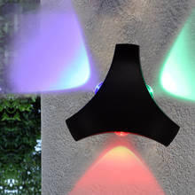 Interior ao ar livre à prova dwaterproof água conduziu a lâmpada de parede quarto cabeceira sala alumínio luminária corredor luz colorida arandelas