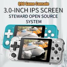 Игровая консоль Q90, портативная игровая приставка с 3-дюймовым HD IPS экраном, Q90, ретро консоль со встроенными 16 симуляторами 3D для детей 2024 - купить недорого