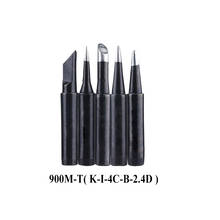 5Pcs/lot 900M-T Black Pure Copper Soldering Tip Lead-Free Solder Iron Welding Tips BGA Soldering Tools 2024 - buy cheap