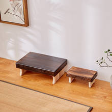 Banco de meditação dobrável de madeira sólida, banco para descanso de pés dobrável para crianças e bebês, 22x12x10 cm 2024 - compre barato