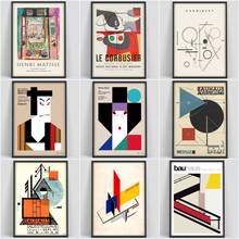 Bauhaus-carteles e impresiones en lienzo para decoración del hogar, pinturas en lienzo para pared, sala de estar, Cuadros 2024 - compra barato