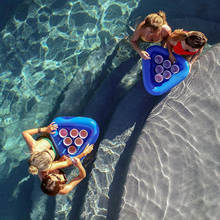 Titular de copo inflável titular da bebida da piscina do verão suporte de copo flutuante para a festa da piscina bebida bar coasters 2024 - compre barato