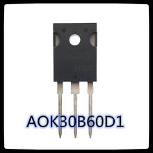 Transistor de efeito mos mos (10 peças) aok30b60d1 a-247 k30b60d1 to24a 30a 600v original 2024 - compre barato