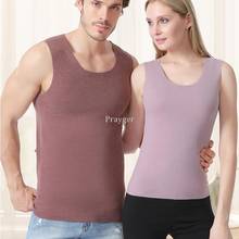 Thermal Underwear Warm Body Tank Tops Couple Vest  Big Large Waist L-4XL Autumn Winter Women Man Slim Clothes 2024 - buy cheap