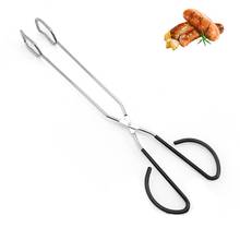 Stainless Steel Scissor Barbecue Tongs Outdoor Park Picnic BBQ Food Baking Bread Clamp Barbecue Tool Grilling Tong 2024 - buy cheap