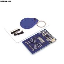 Módulo de sensor de cartão rfid522 rfid, para enviar cartão s50 de dama fupu, chaveiro, relógio nmd raspberry pi 2024 - compre barato