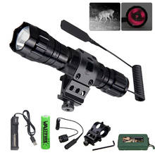 501B Hunting Tactical Flashlight Waterproof Rechargeable Infrared Night Vision LED light Torch+Mount+18650+Charger 940NM 850NM 2024 - buy cheap