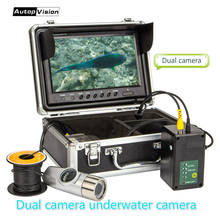 WF21 Dual camera underwater 1000TVL Screen 8pcs led Infrared Lamp Camera For Fishing chimney well underwater camera 15m 30m 2024 - buy cheap