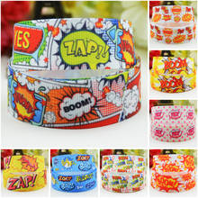 22mm 25mm 38mm 75mm Explosion Cloud Cartoon Character printed Grosgrain Ribbon party decoration 10 Yards Mul070 2024 - buy cheap