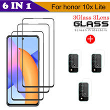 6 IN 1 Front Tempered Glass For Huawei honor 10x Lite Screen Protector Explosion-proof Glass For Huawei honor 10x Lite Lens Film 2024 - buy cheap