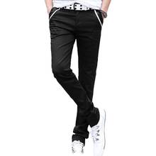 Fashoin Men Pants Casual Solid Color Elastic Long Trousers Pockets Straight Pants for daily life Men's Clothing 2021 2024 - buy cheap