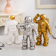 Modern Ceramics Astronaut Decoration Crafts Sculpture Home Living room Bedroom Desktop Adornment Nordic Simple Ornament Gift 2024 - buy cheap