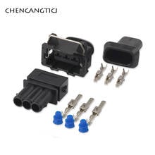 2 Sets 3 Pin Automotive Waterproof Socket Plastic Housing Wiring Harness Electric Cable Connector Plug for VW 357972763 2024 - buy cheap