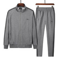 Conjunto esportivo masculino de moletom, calças de treino casuais para homens, plus size 7xg 8xg 2024 - compre barato