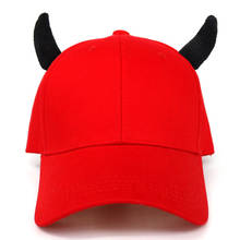2020 New Hat Men's Horn Devil Spring And Autumn Korean Fashion Baseball Cap Men And Women Caps Halloween Baseball Cap 2024 - buy cheap