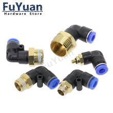 Air Pneumatic Pipe Connector 10mm 8mm 6mm 4mm 12mm OD Hose Pipe 1/8" 1/4" 3/8" 1/2" Male Thread L Shape Connectors Pipe Fittings 2024 - buy cheap